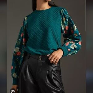 Anthropologie Porridge Textured Sweatshirt